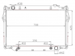TOYOTA LANDCRUISER'93-98 AT radiator