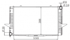 VOLVO 850 S70 SERIES 2.4 1993-1996 MT radiator