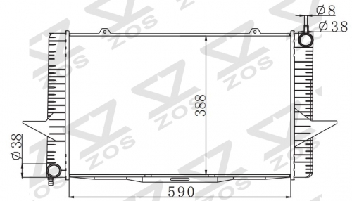 VOLVO 850 S70 SERIES 2.4 1993-1996 MT radiator