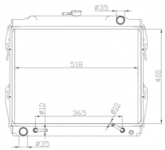 TOYOTA HILUX RN60/65 AT radiator