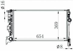 VOLVO XC90 17- radiator