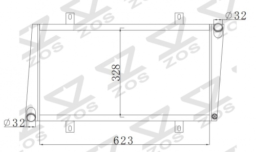 VOLVO S40/V40 1.9TDI 2001+ MT radiator