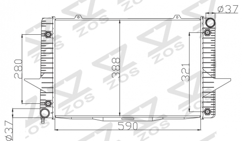 VOLVO 850 S70 SERIES 2.4 1993 AT radiator