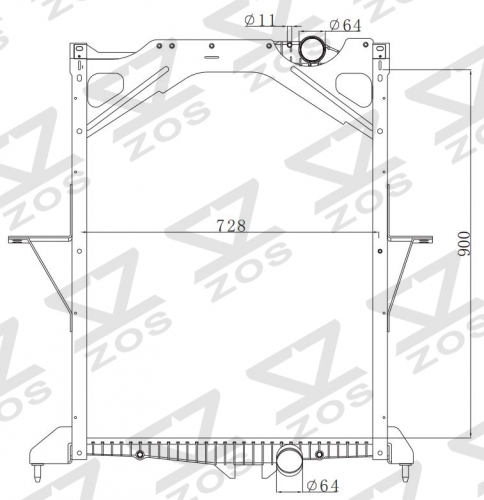 VOLVO FH 12 340 HP 1989-2001 MT radiator