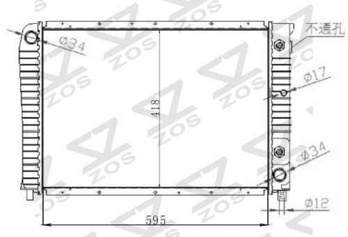 VOLVO 940 2.0I B200F AI(以色列） MT radiator
