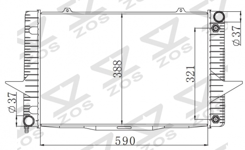 VOLVO 850 2.0 TURBO20V 1993-1996 AT radiator