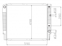 VOLVO 960 SERIES’2.4 V02062'90 AT radiator