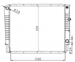 VOLVO 960(90-96) 3.0I 24V MT radiator