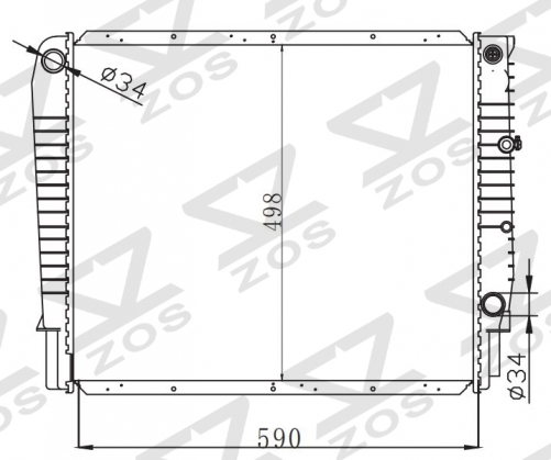 VOLVO 960(90-96) 3.0I 24V MT radiator