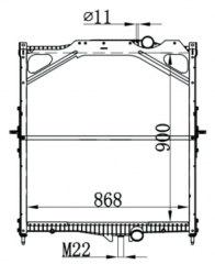 VOLVO VEL VNM MACK CX-CXN613 MT radiator