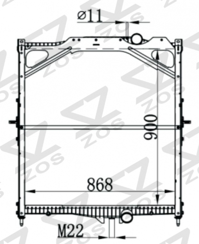 VOLVO VEL VNM MACK CX-CXN613 MT radiator