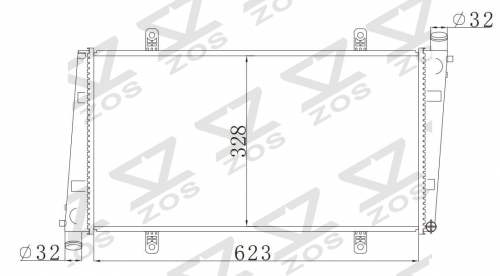 VOLVO S40/V40(95-)1.9T B4194T(G) 1995-2000 MT radiator