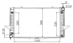 VOLVO 850 S70 SERIES 2.4 1993 AT radiator