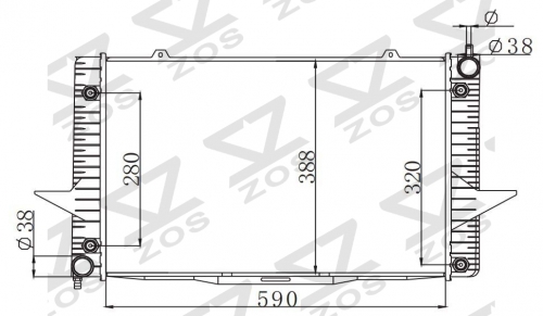 VOLVO 850 S70 SERIES 2.4 1993 AT radiator