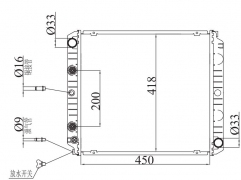 VOLVO 240/245/740/760 2.0 2.3G 1974-1985 AT radiator