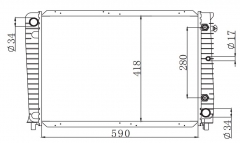 VOLVO 940 2.0I B200F G 1990-1996 AT radiator