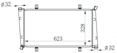 VOLVO S40/V40 1.9 TDI 95- radiator