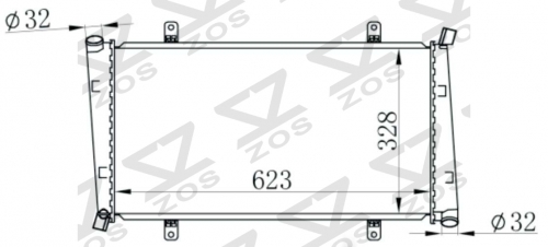 VOLVO S40/V40 1.9 TDI 95- radiator