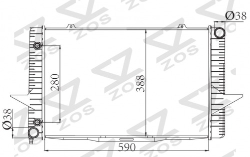 VOLVO 850 S70 SERIES’2.4VO 2094 1993 AT radiator