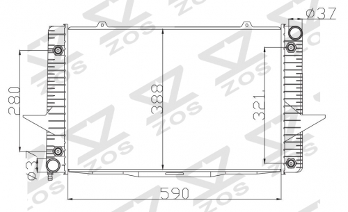 VOLVO 850 3.0 TURBO 20V G 1993-1996 AT radiator