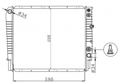 VOLVO 960(90-96)3.0I 24V MT radiator
