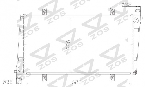 VOLVO S40 - V40 1.9 TDi 1995- MT radiator