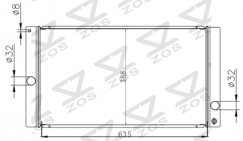 VOLVO C30/S40 2.0D 2006-2008 MT radiator