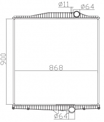 VOLVO ANL-VNM MACK CX-CXN613 1993 MT radiator