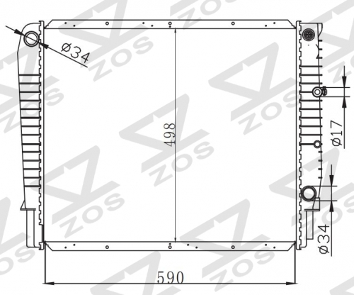 VOLVO AVANTIME 3.0i V6 01- MT radiator