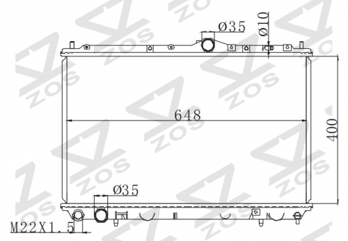 VOLVO S40/V40 MT radiator