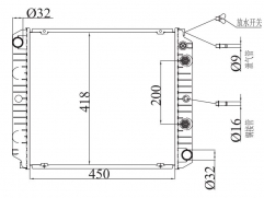 VOLVO 85-92 740/760 1986-1990 AT radiator