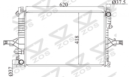 VOLVO C70，S60，S80，V70，CROSS VOUNTRY’99-02 MT radiator