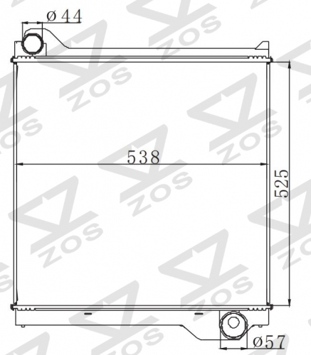 TATA 2515 MT radiator