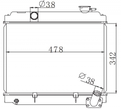 TATA Mahindaze jeep MT radiator