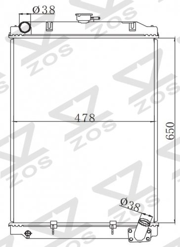 TATA INDIA TATA TA-3 MT radiator