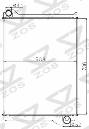 TATA 2218 MT radiator
