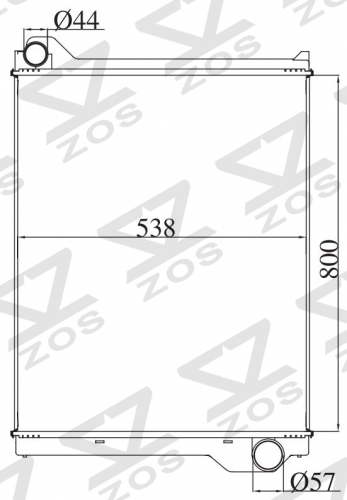 TATA 3018 MT radiator