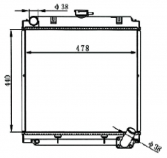 TATA SUMO MT radiator