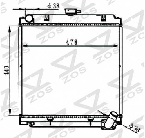 TATA SUMO MT radiator