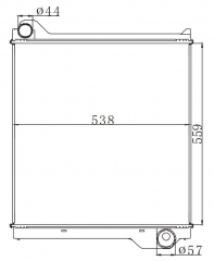TATA big 1613 MT radiator
