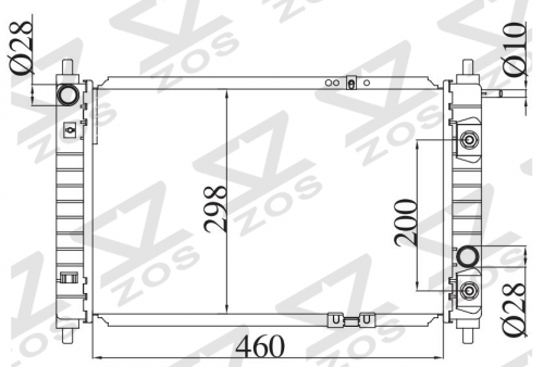 DAEWOO MATIZ 0.8 F8CV 1998-2000 AT radiator