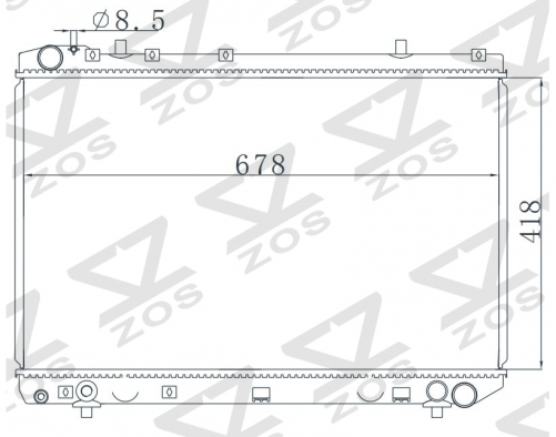DAEWOO MUSSO (FJ) 2.9 D MT radiator