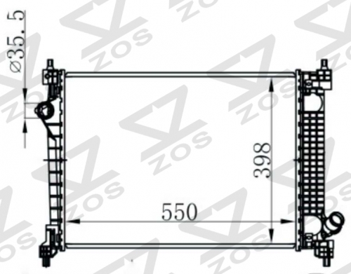 DAEWOO NEXIA 3 MT radiator