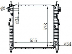 DAEWOO SSANG YONG ACTYON2.0 XD1 05-MT radiator
