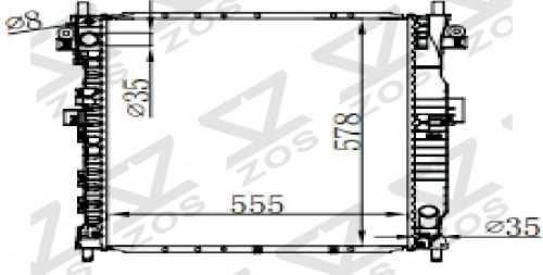 DAEWOO ACTYON 200 XDI 05- MT radiator