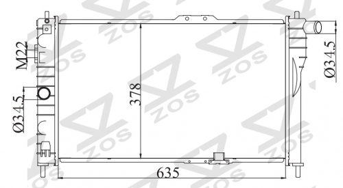 DAEWOO CIELO/NEXIA 1.5 1.8 16V 1994-2000 MT radiator