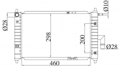 DAEWOO MAT12 SPARK 800CC QQ 2001- AT radiator