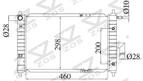 DAEWOO MAT12 SPARK 800CC QQ 2001- AT radiator