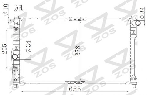 DAEWOO LEGANZA/NUBRIA AT radiator