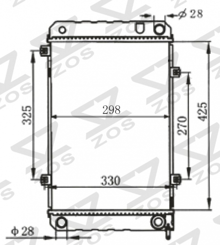 DAEWOO CIELO 1.5i16V’94 1994 MT radiator